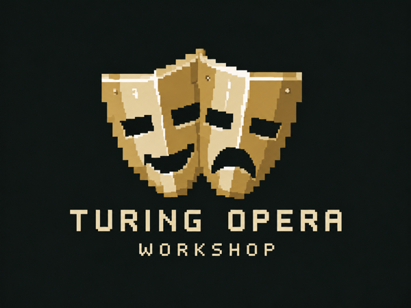 Turing Opera Workshop — robotic comedy and tragedy masks